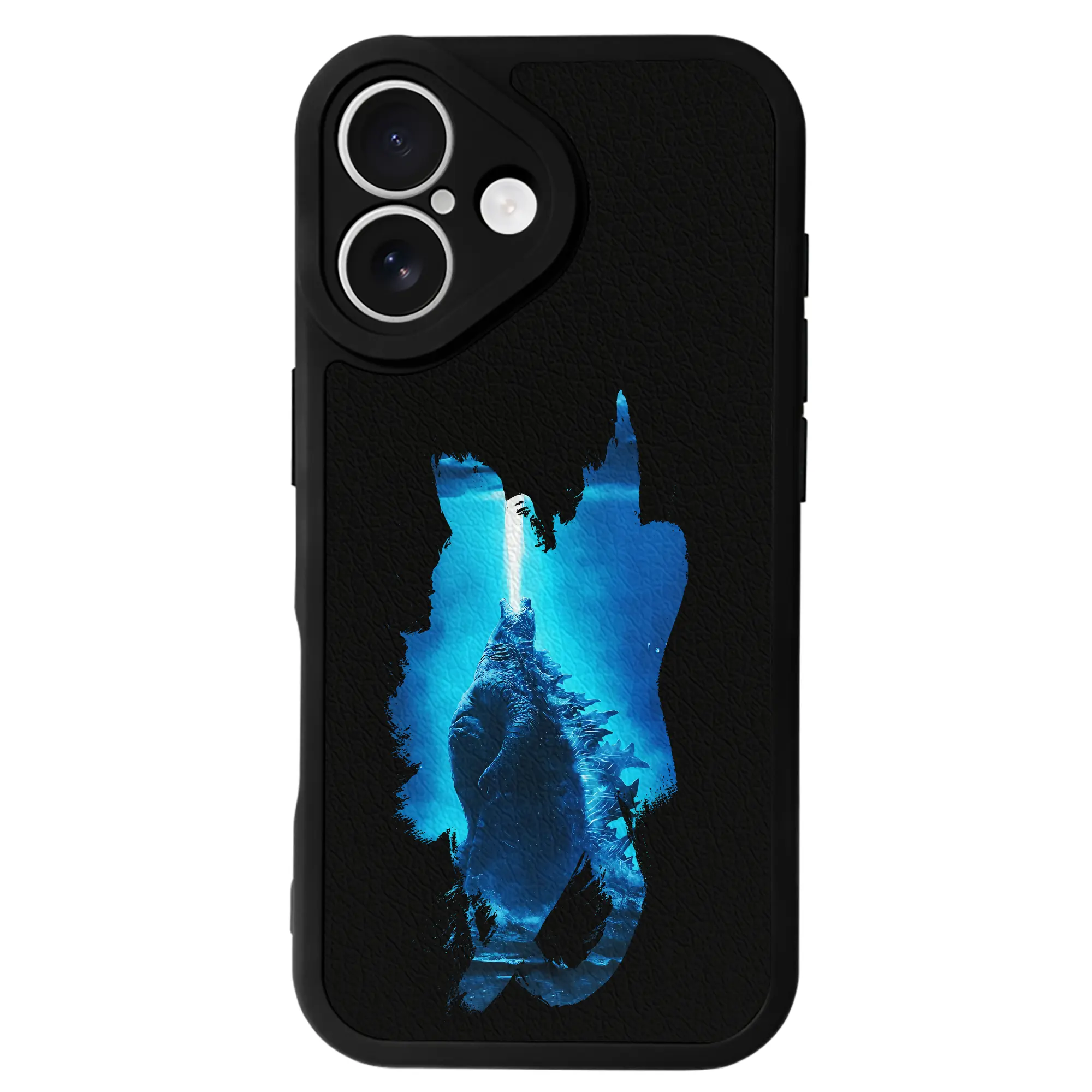 ゴジラ グッズ,ゴジラ - IPhone 16シリーズ対応 ・ シリコンスマホケース ・ レザー調 ・ 高精度フィット ・ 耐衝撃 ・ ワイヤレス充電対応 ・ 精密カット